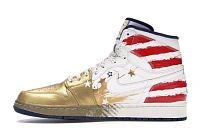 Фото № 3 с приближением к товару «‎Jordan 1 Retro Dave White Wings For the Future Gold»