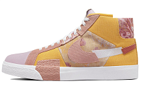 Фото № 1 с приближением к товару «‎Nike SB Zoom Blazer Premium "Paisley" Mid-Top Sneakers PinkYellow»
