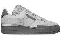 Фото № 2 с приближением к товару «‎Nike Air Force 1 Type Skate Shoes Grey FogCool Grey»