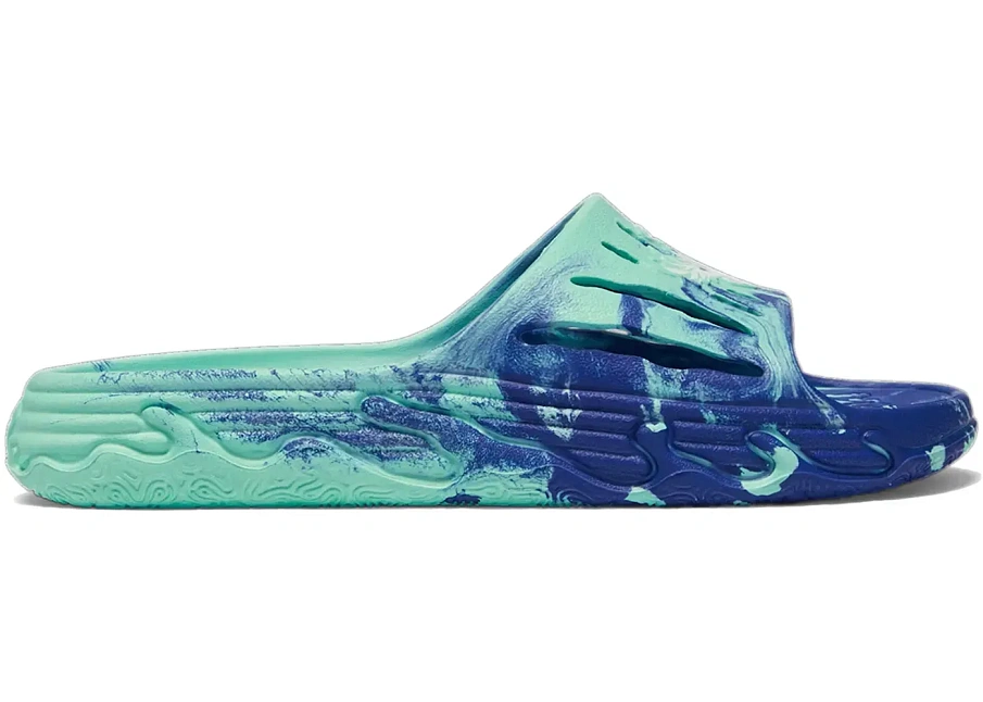 Фото № 1 с приближением к товару «‎Puma LaMelo Ball MB.03 Slide Electric Peppermint Royal Sapphire»
