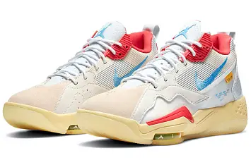 Jordan Union LA x Air Jordan Basketball shoes Guava IceLight BoneBrigade BlueLight Fusion Red - 5