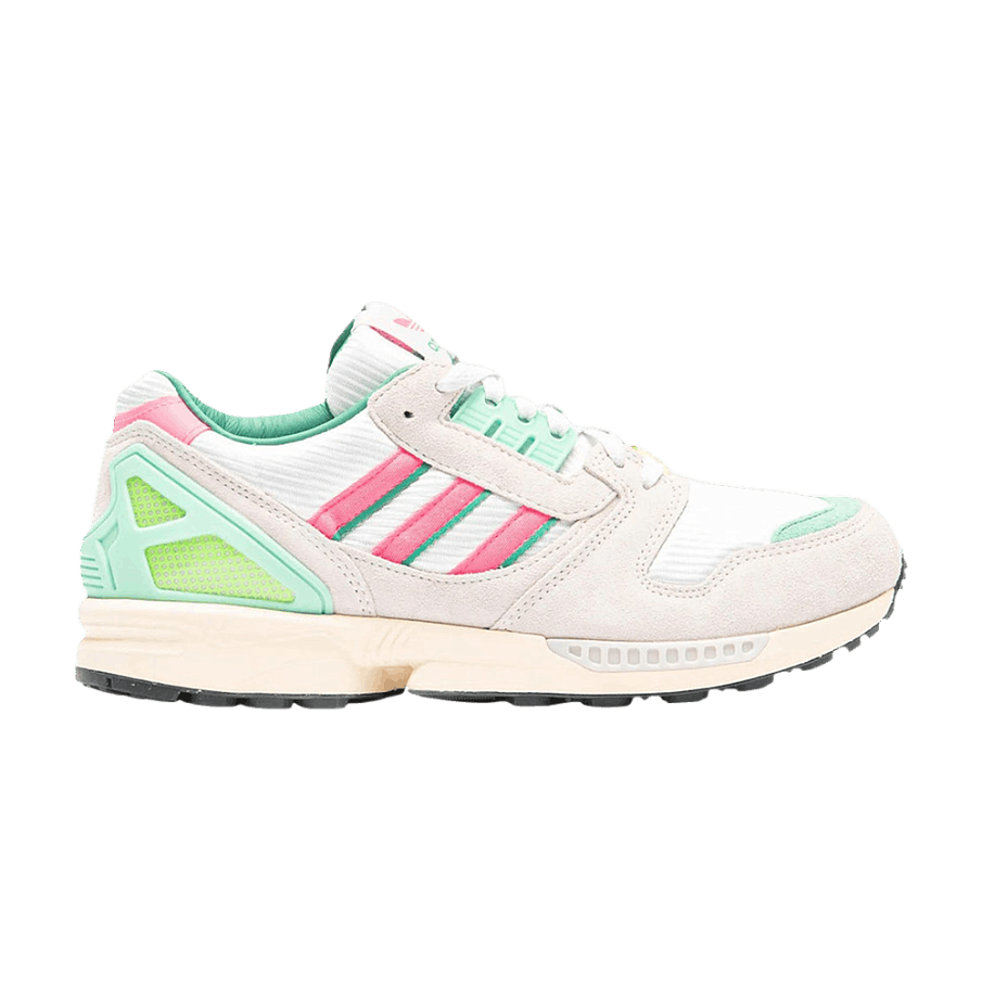Фото № 1 с приближением к товару «‎adidas ZX 8000 Made in Germany Off White Pink Court Green (KI4726)»