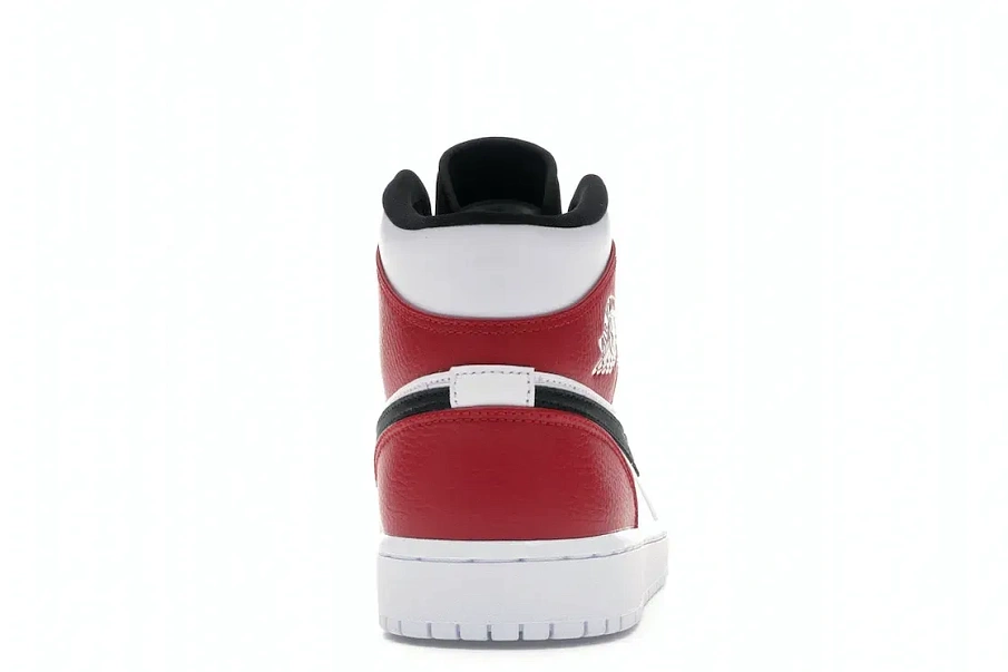 Фото № 4 с приближением к товару «‎Jordan 1 Mid White Black Gym Red»