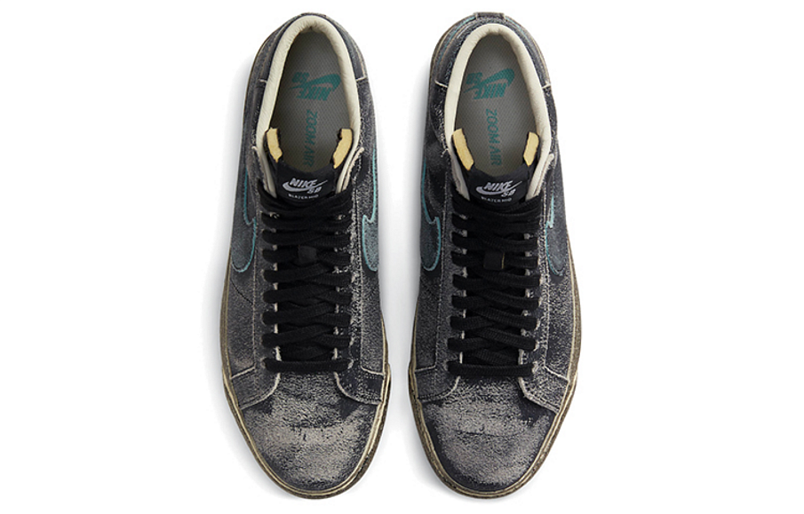 Фото № 4 с приближением к товару «‎Nike Blazer mid Skate shoes Faded Black»