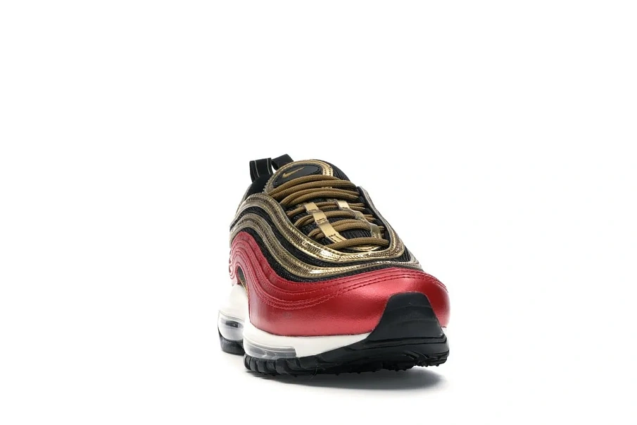 Фото № 2 с приближением к товару «‎Nike Air Max 97 Red Gold Sequin »