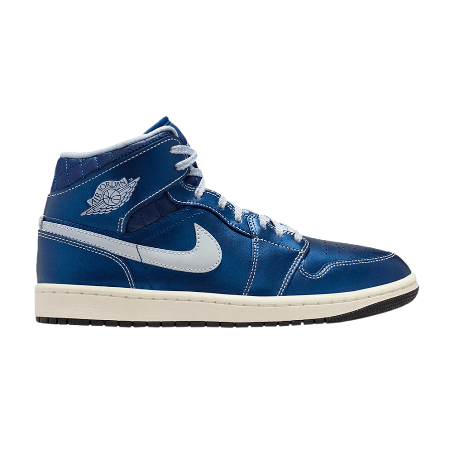 Фото № 1 с приближением к товару «‎Women's Air Jordan 1 Mid Quilted Metallic Blue»