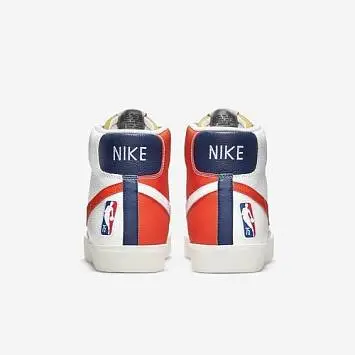 Nba X Nike Blazer Mid '77 Emb Skate Shoes WhiteBlueOrange - 5