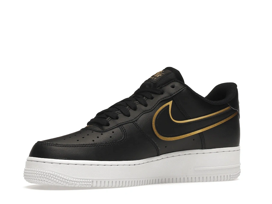 Фото № 4 с приближением к товару «‎Nike Air Force 1 Low 07 Black Metalic Gold»