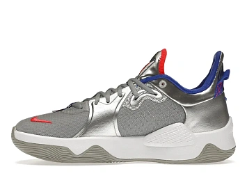 Nike PG 5 Clippers Metallic Silver - 3