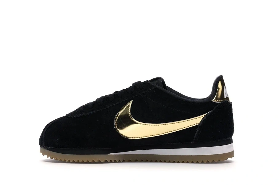 Фото № 5 с приближением к товару «‎Nike Classic Cortez Black Metallic Gold Gum »