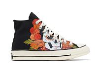 Фото № 2 с приближением к товару «‎Converse Chuck 70 High Dia de los Muertos - Black»