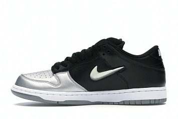 Nike SB Dunk Low Supreme Jewel Swoosh Silver - 3