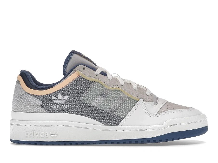 Фото № 1 с приближением к товару «‎adidas Forum Low TT Cloud White Acid Orange Crew Blue»