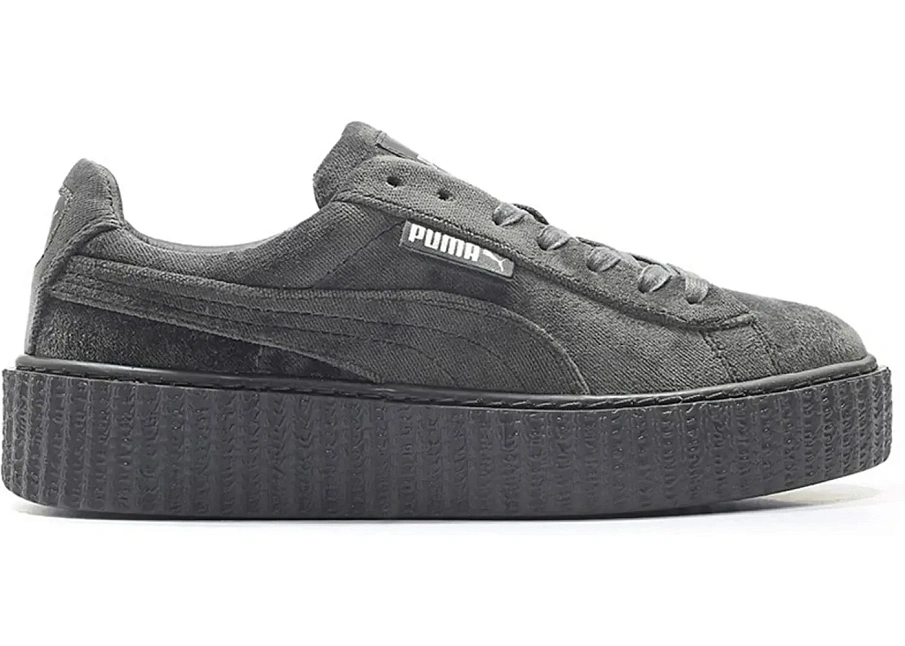 Фото № 1 с приближением к товару «‎Puma Creeper Velvet Rihanna Fenty Glacier Grey»