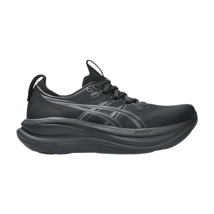 Фото № 1 с приближением к товару «‎ASICS Women's GEL-Nimbus 28 D Wide Black Graphite Grey»