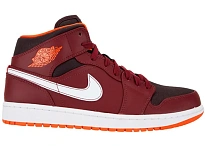 Фото № 1 с приближением к товару «‎Jordan 1 Mid Team Red Electric Orange»