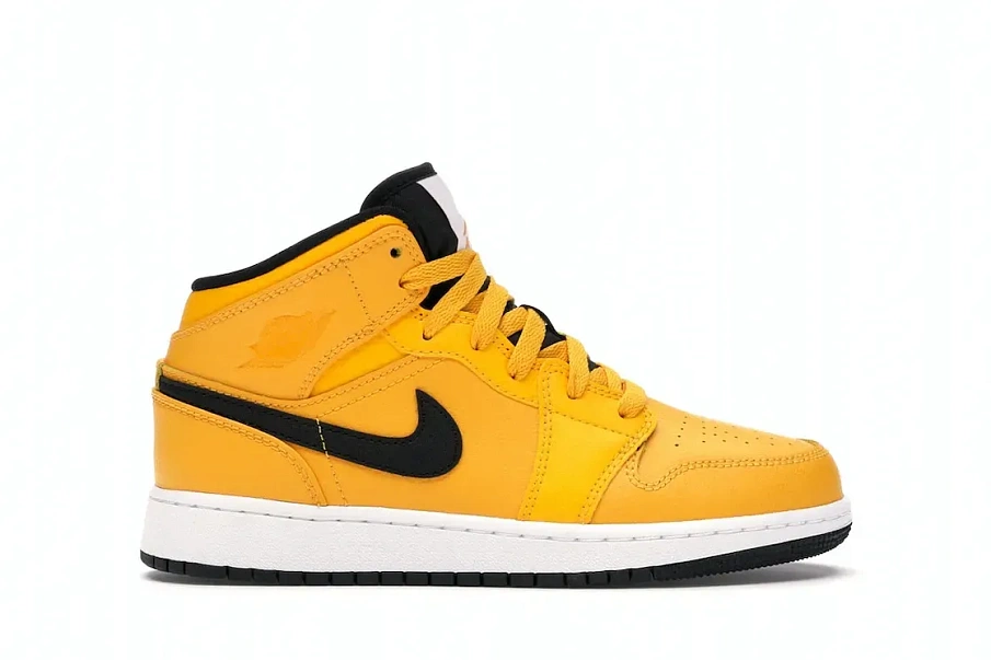 Фото № 1 с приближением к товару «‎Jordan 1 Mid University Gold Black »