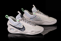 Фото № 3 с приближением к товару «‎ Nike Cosmic Unity Basketball shoes NaturalTotal OrangeGreen Glow»