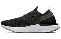 Фото № 1 с приближением к товару «‎Nike Epic React Flyknit Black Dark Grey (W) BlackDark GreyPure Platinum»