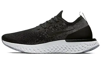 Nike Epic React Flyknit Black Dark Grey (W) BlackDark GreyPure Platinum - 1