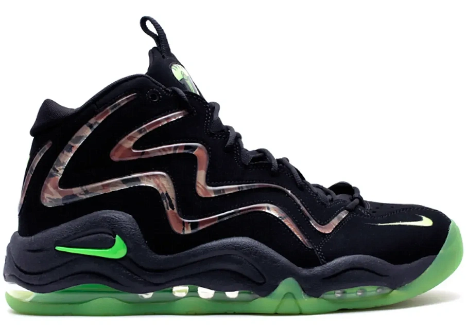 Фото № 1 с приближением к товару «‎Nike Air Pippen Camo Black Flash Lime»