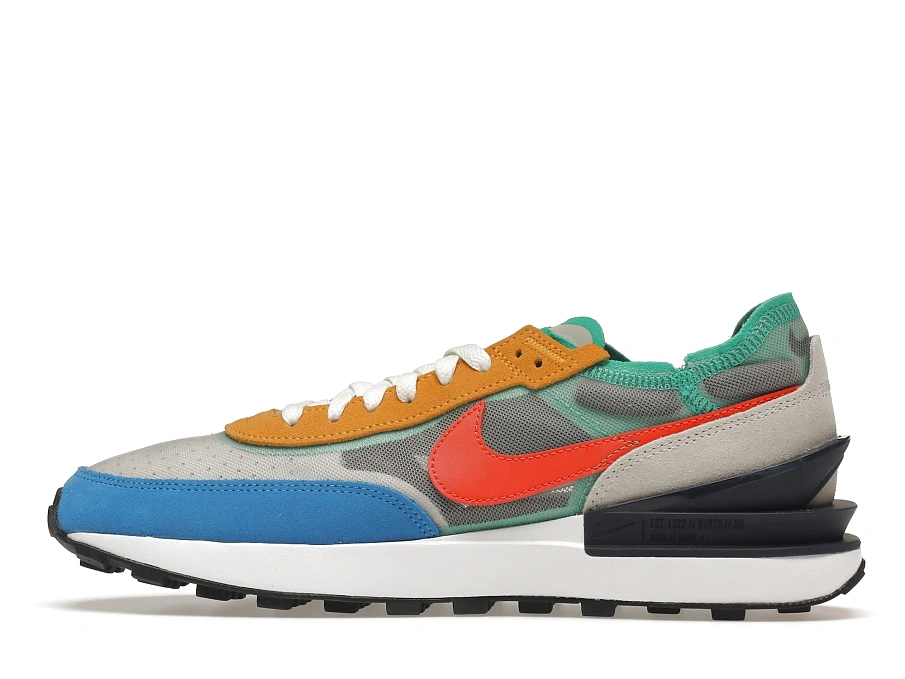 Фото № 6 с приближением к товару «‎Nike Waffle One Mustard Orange Blue Turquoise»