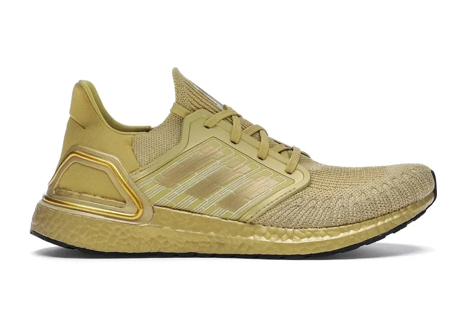Фото № 1 с приближением к товару «‎adidas Ultra Boost 20 Gold Metallic»