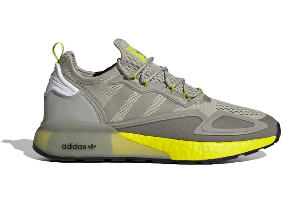 Фото № 1 с приближением к товару «‎adidas ZX 2K Boost Metal Grey Acid Buzz»