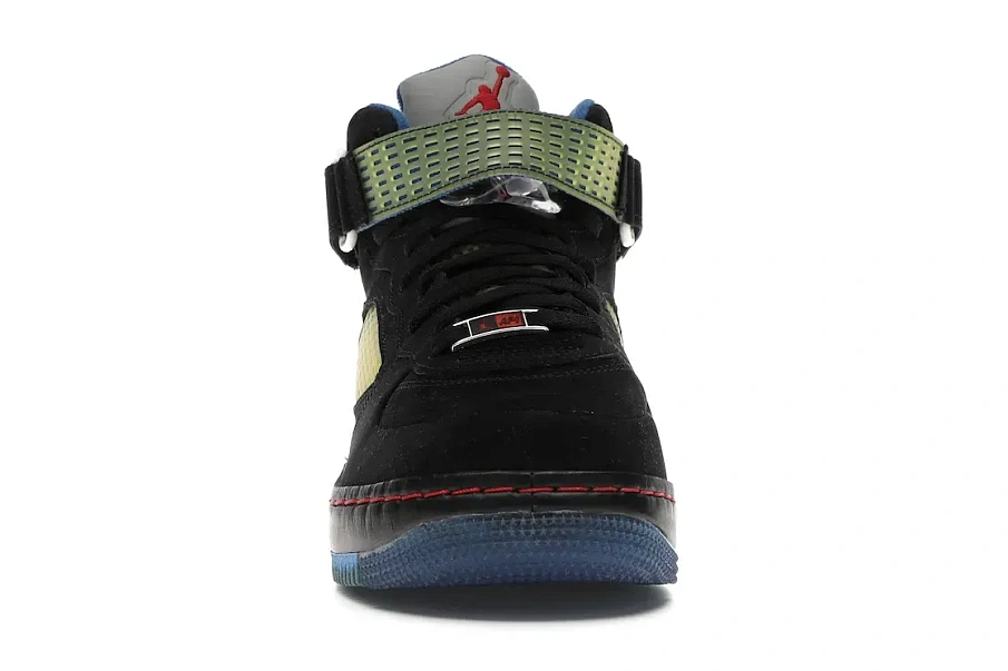 Фото № 2 с приближением к товару «‎Jordan AJF 5 Black Blue Ribbon Varsity Red»