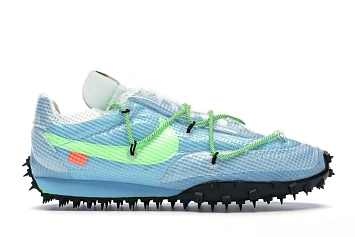 Nike Waffle Racer Off-White Vivid Sky  - 1