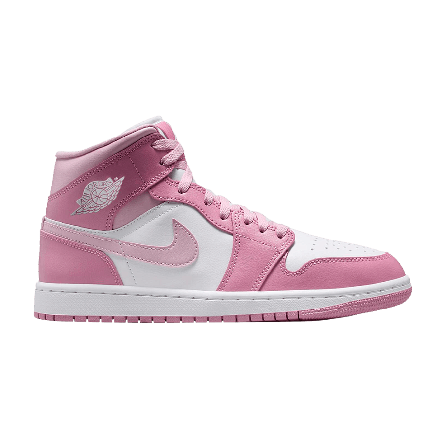 Фото № 1 с приближением к товару «‎Air Jordan Women's Jordan 1 Mid Elemental Pink Iced Carmine»