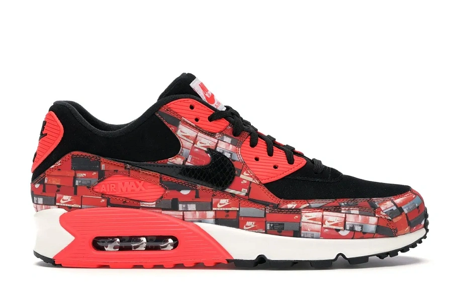 Фото № 1 с приближением к товару «‎Nike Air Max 90 Atmos We Love Nike (Bright Crimson)»