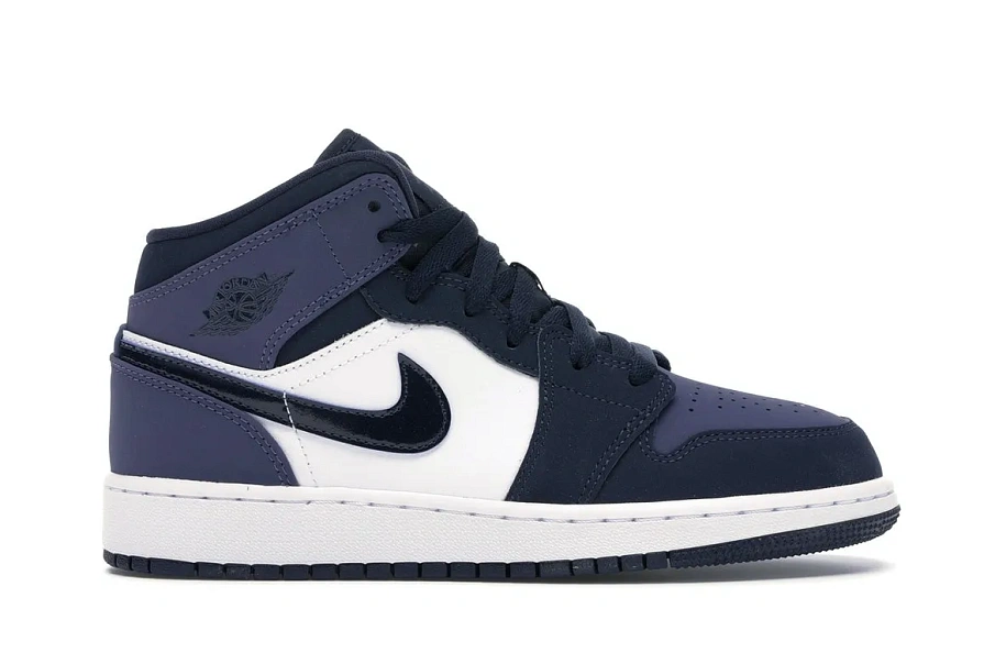 Фото № 1 с приближением к товару «‎Jordan 1 Mid Sanded Purple »