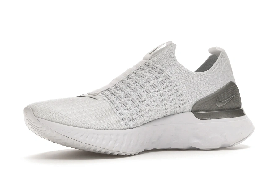 Фото № 2 с приближением к товару «‎Nike React Phantom Run Flyknit 2 White Pure Platinum »