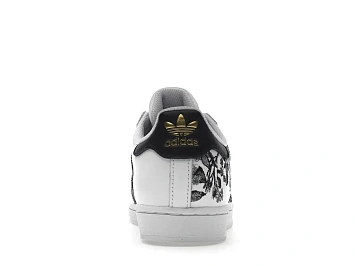 adidas Superstar Black Floral  - 4