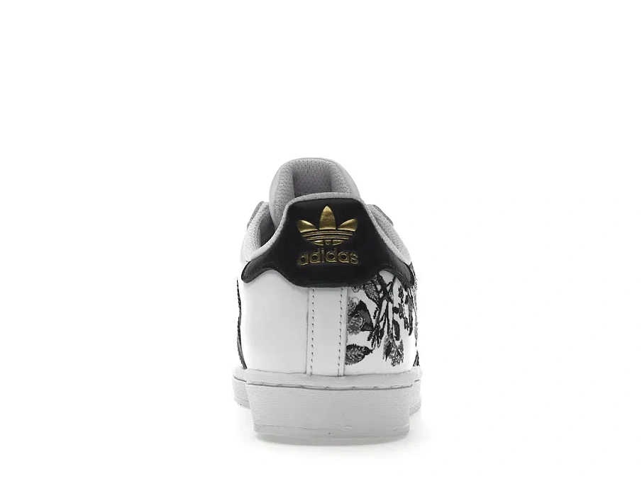 Фото № 4 с приближением к товару «‎adidas Superstar Black Floral »