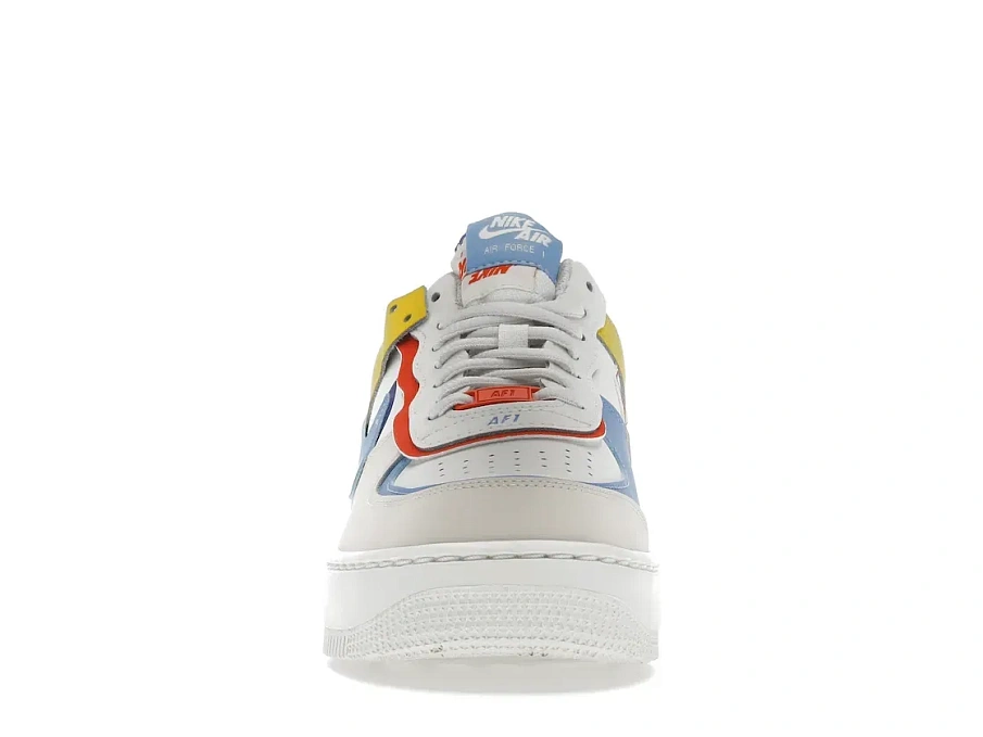 Фото № 2 с приближением к товару «‎Nike Air Force 1 Low Shadow Sail Game Royal Rush Orange University Blue »