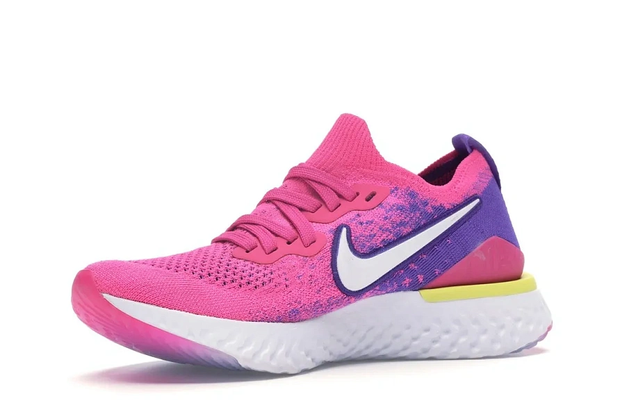 Фото № 4 с приближением к товару «‎Nike Epic React Flyknit 2 Laser Fuchsia White »