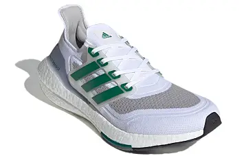 adidas Ultraboost 21 WhiteGreyGreen - 4