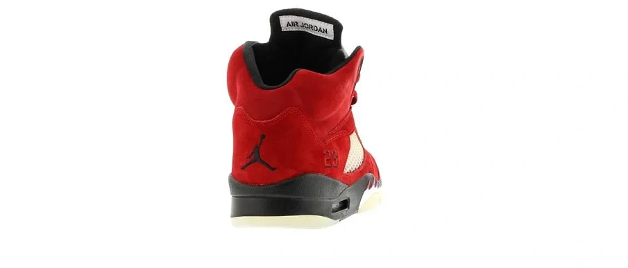 Фото № 4 с приближением к товару «‎Jordan 5 Retro DMP Raging Bull Red Suede»
