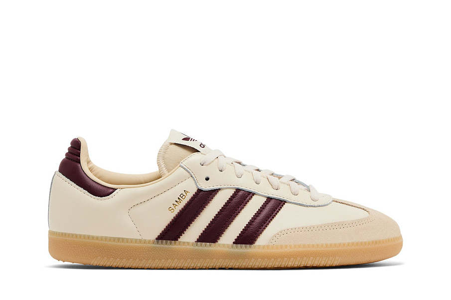 Фото № 2 с приближением к товару «‎adidas Samba OG Wonder White Shadow Red Gum»