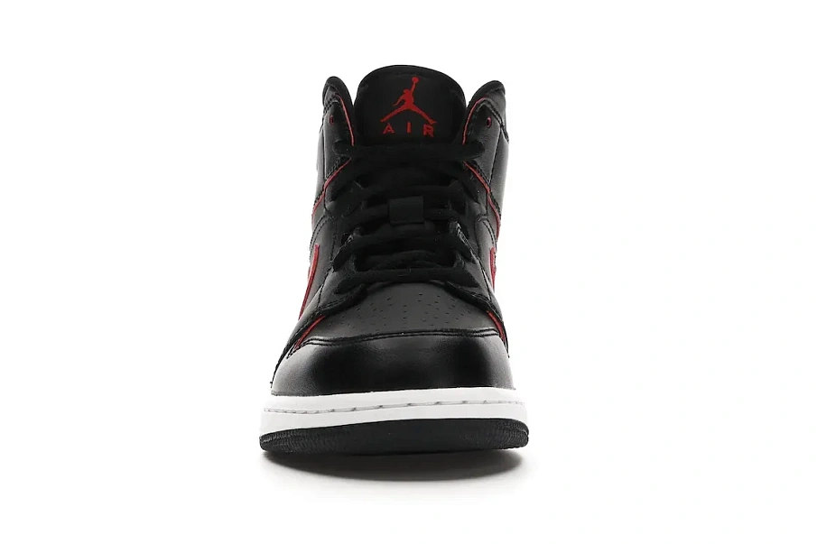 Фото № 2 с приближением к товару «‎Jordan 1 Retro Mid Black Gym Red »