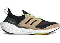 Фото № 1 с приближением к товару «‎adidas Ultra Boost 21 Black Beige Tone Green»