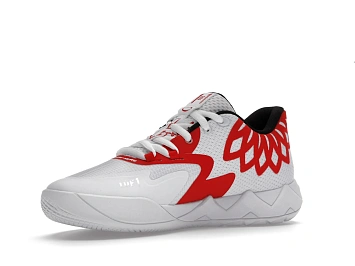 Puma LaMelo Ball MB.01 Lo Team Colors White High Risk Red - 2