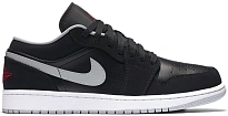 Фото № 1 с приближением к товару «‎Jordan 1 Low Black Wolf Grey»