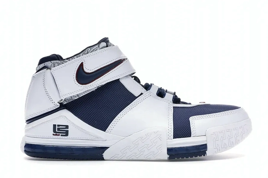Фото № 1 с приближением к товару «‎Nike LeBron Zoom 2 Midnight Navy»