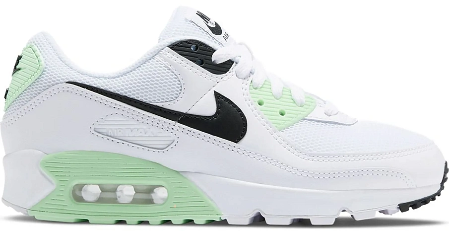 Фото № 1 с приближением к товару «‎Nike Air Max 90 White Vapor Green Black »