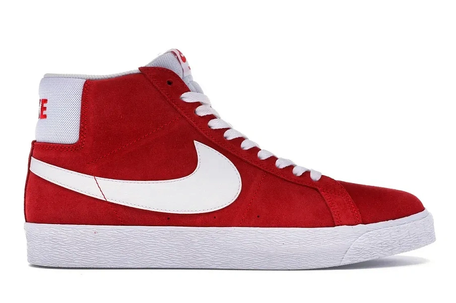 Фото № 1 с приближением к товару «‎Nike SB Blazer Mid Red Suede (2017)»