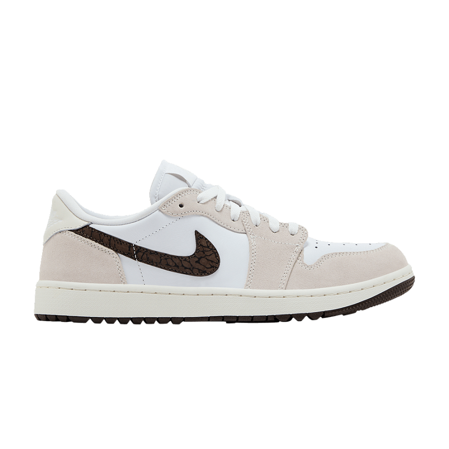 Фото № 1 с приближением к товару «‎Air Jordan 1 Low Golf Light Orewood Elephant»