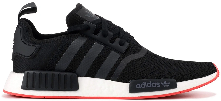 Фото № 1 с приближением к товару «‎adidas NMD R1 Core Black Trace Scarlet»